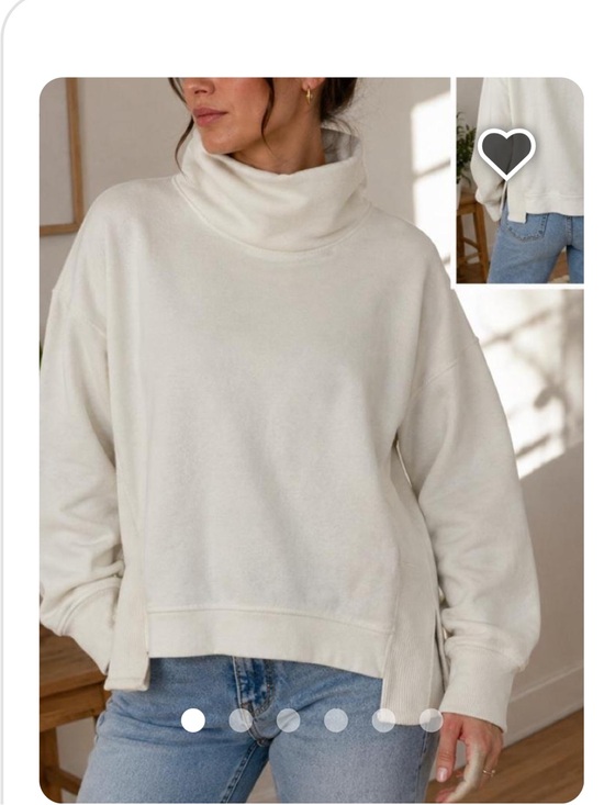 Athleta Sweaters - Athleta Fleece Cowl Neck Sweater